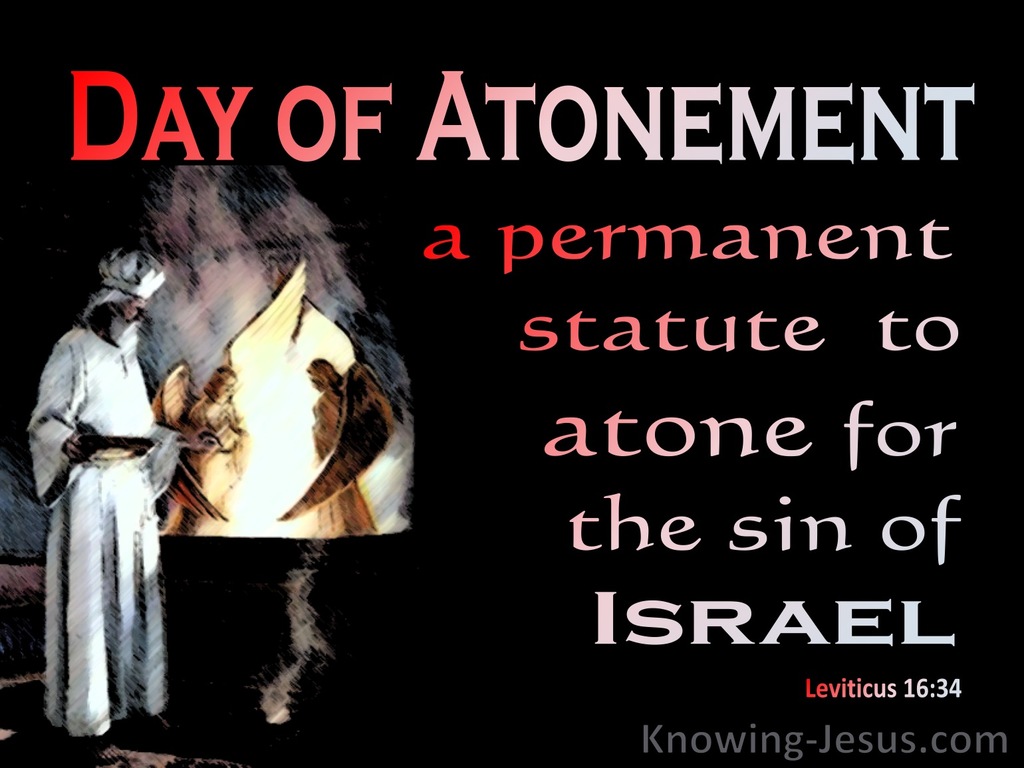 Leviticus 16:34 A Permanent Statue To Atone For Sin (red)